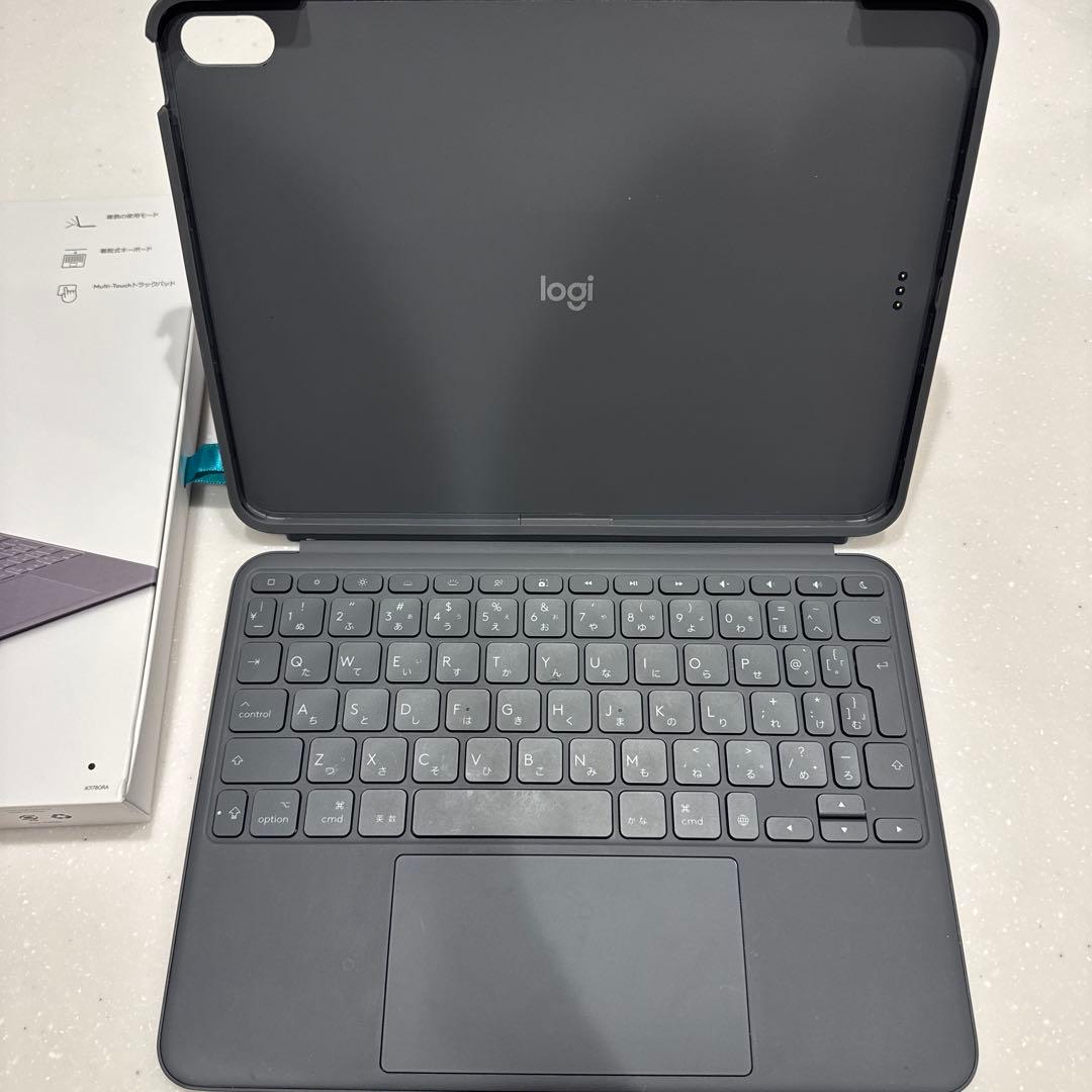 logicool COMBO TOUCH iPadケース グレー