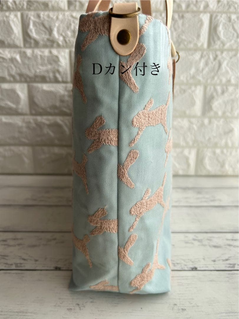 【898】ミナペルホネンrun run run A4トートバッグ　持ち手ヌメ革製