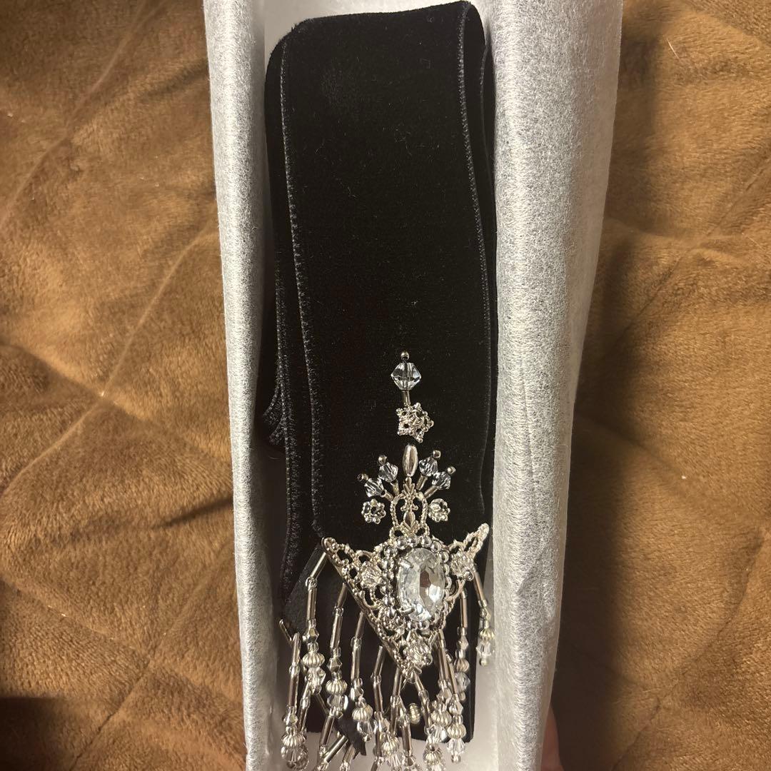 tanakadaisuke ベルベットロングリボン ブラック