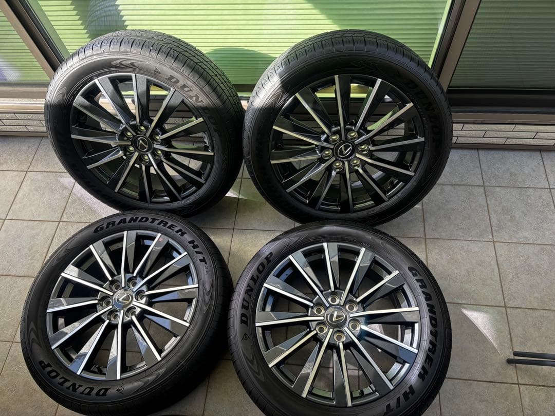 (新車外し美品) レクサスGX550 バージョンL 純正22AW4本タイヤセット