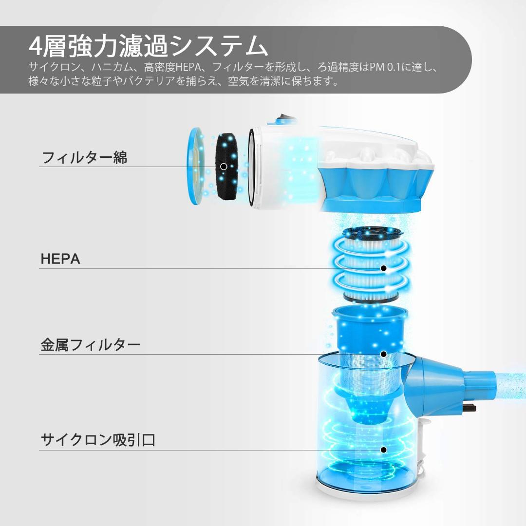 モーソー 掃除機 17000Pa 最強吸引力 PSE認証済