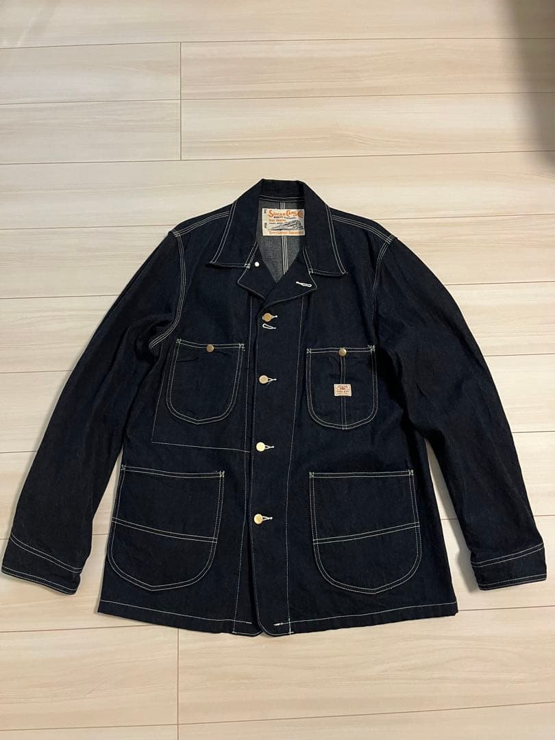 Sugar Cane ダークブルー カバーオール