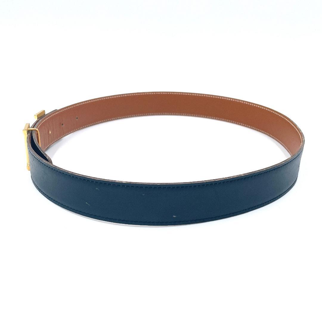 ■美品■ エルメス コンスタンス Hバックル ベルト レザー ブラック ブラウン