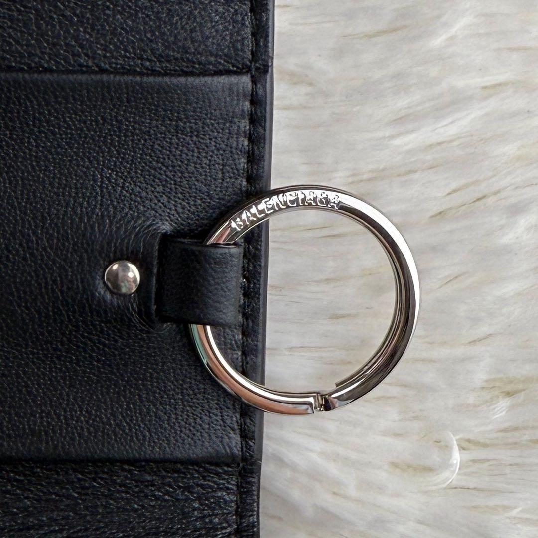 美品♡保存袋♡箱付♡BALENCIAGA バレンシアガ 6連キーケース リング