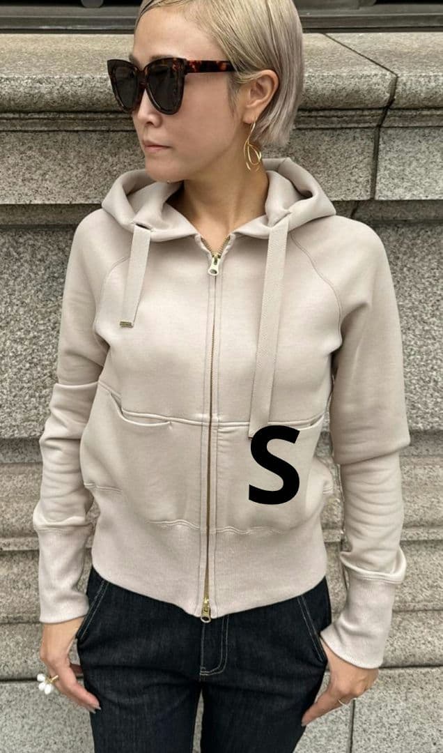 【JENNE】日本製美ラインパーカー(モカ)