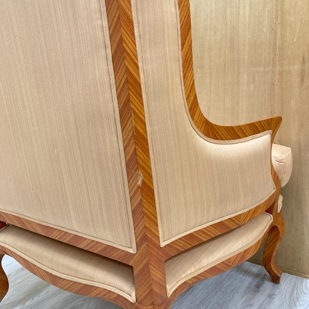 クラシック アームチェア シングルソファ ウィングバックチェア 一人掛け①