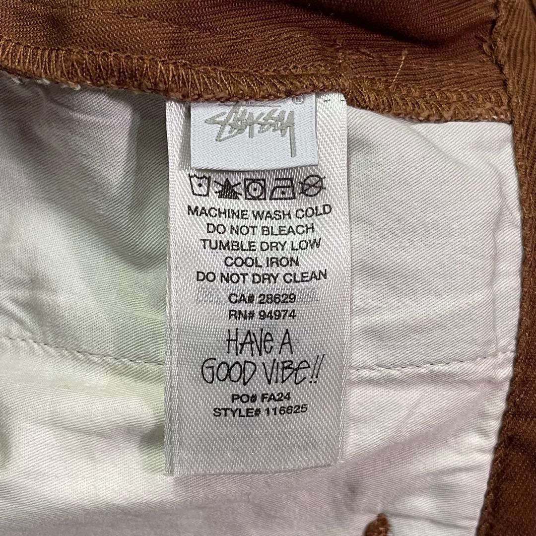 パンツ Stussy WORKGEAR TROUSER TWILL BROWN 30