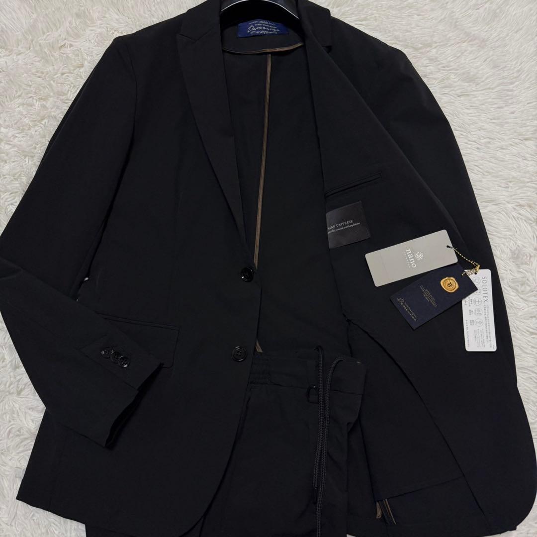 ✨新品/M✨ナノユニバース スーツ ダメリーノ god bless you 黒