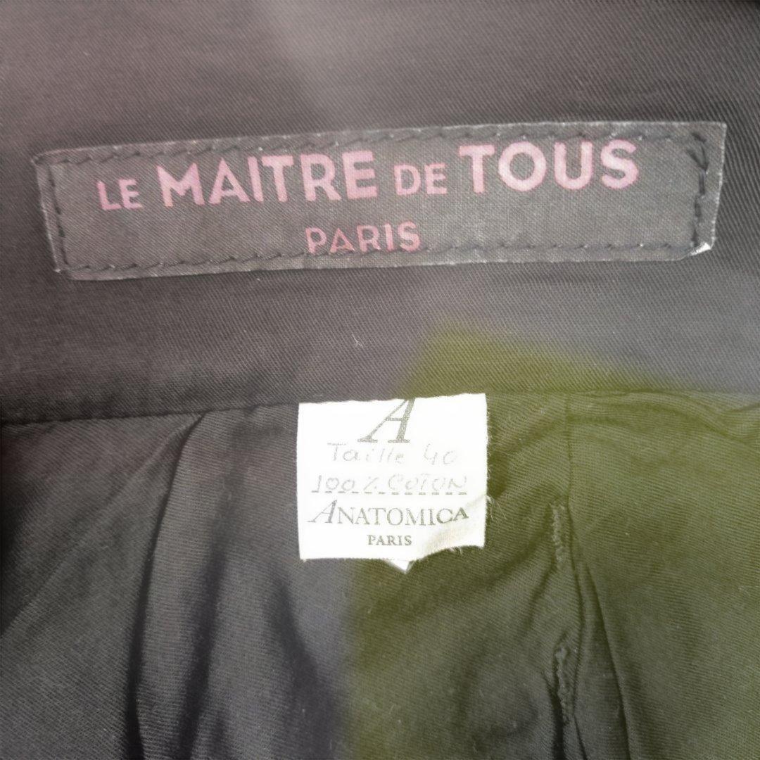 稀少! アナトミカ ヘビーコーデュロイパンツ 黒 40 フランス ビンテージ