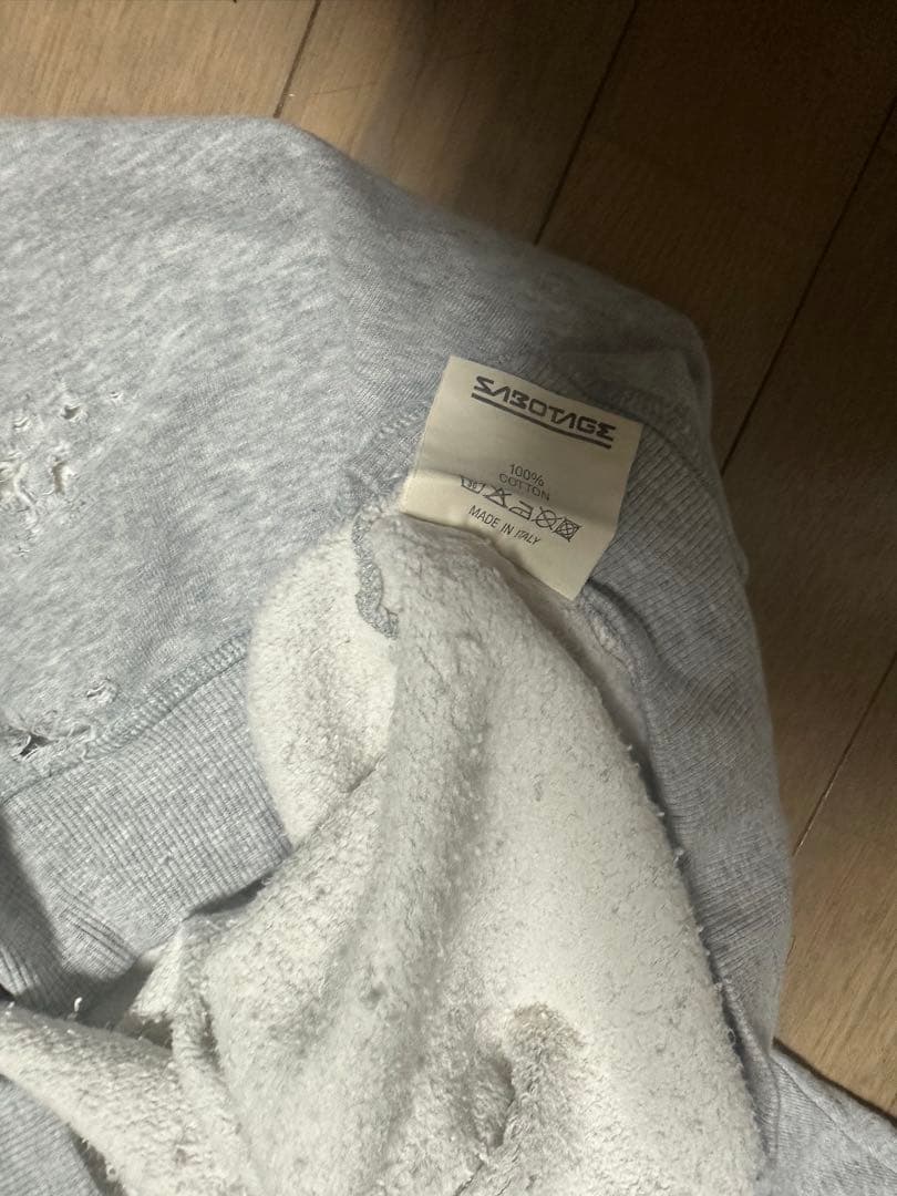 SABOTAGE ショットガン　スエット　初期物　イタリア製   90s