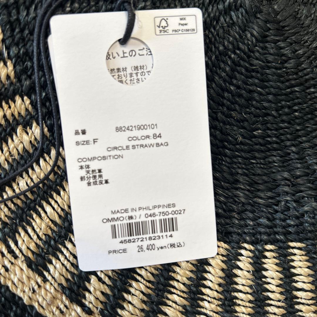 バッグ OMMO CIRCLE STRAW BAG