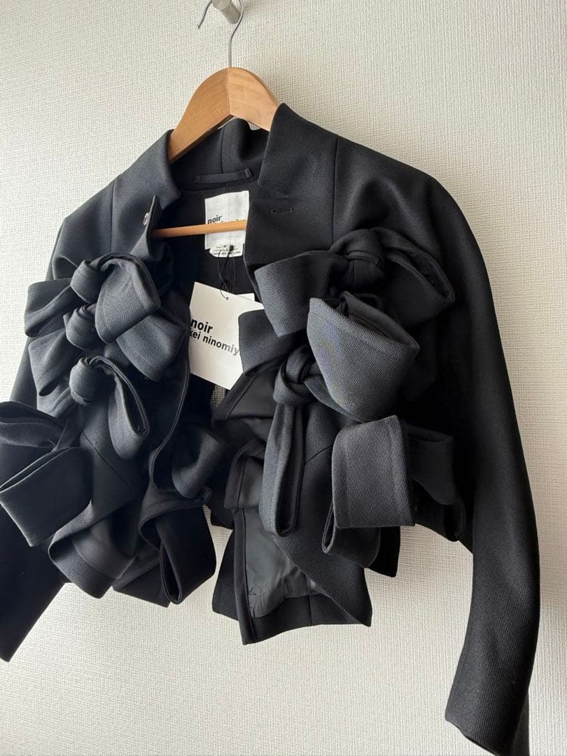 noir kei ninomiya リボン ボレロジャケット コムデギャルソン