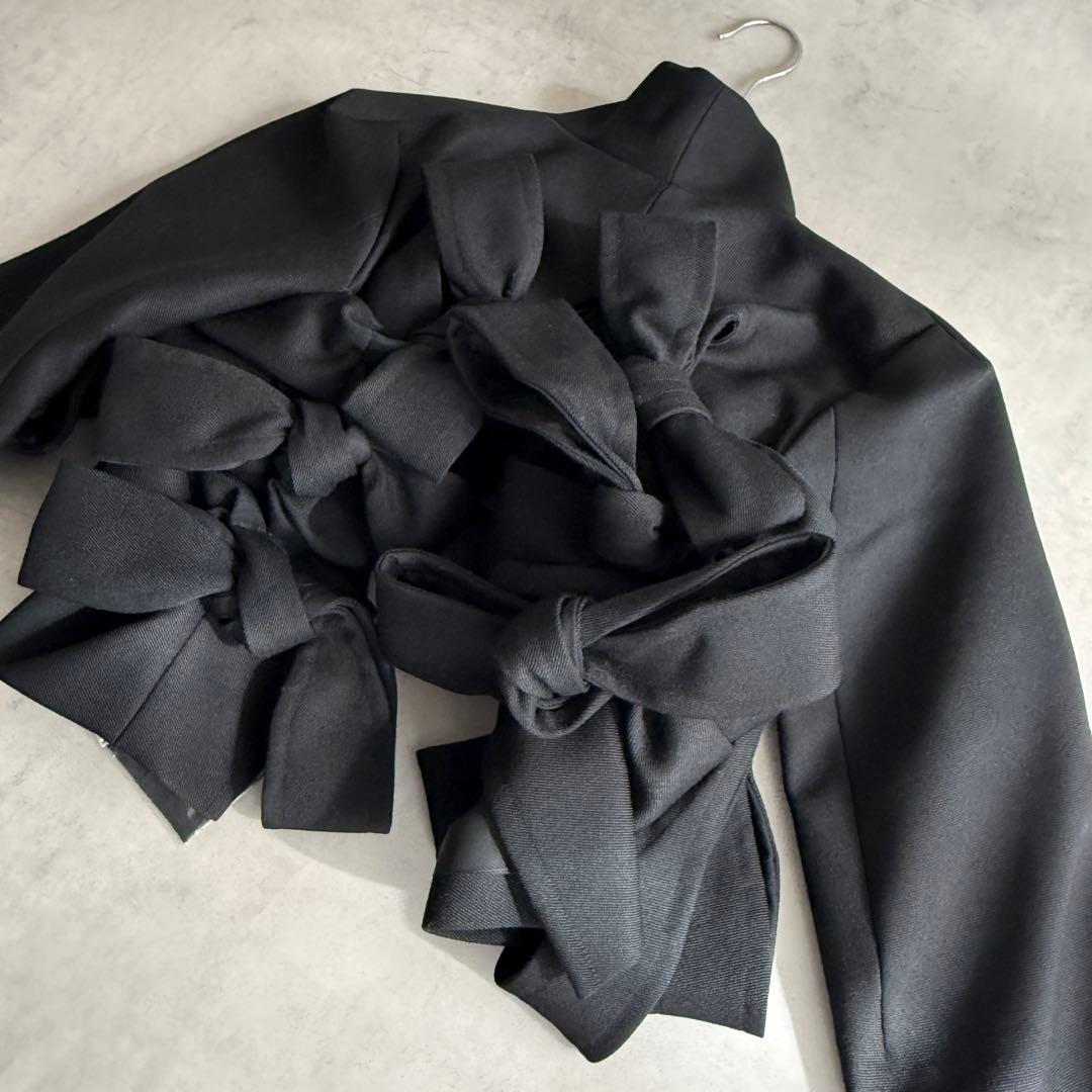 noir kei ninomiya リボン ボレロジャケット コムデギャルソン
