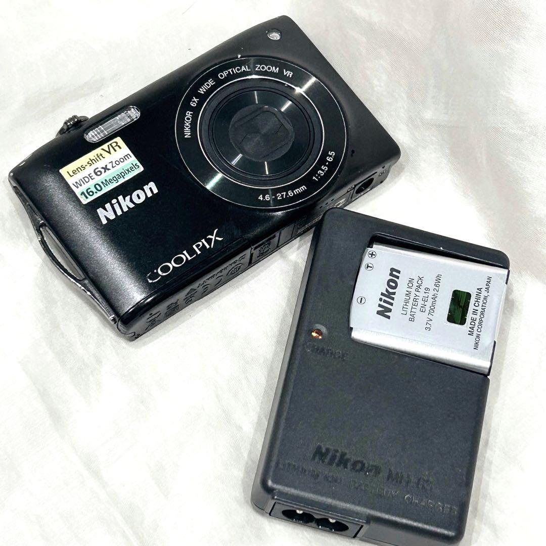 NIKON COOLPIX S3300 ブラック コンパクトデジタルカメラ