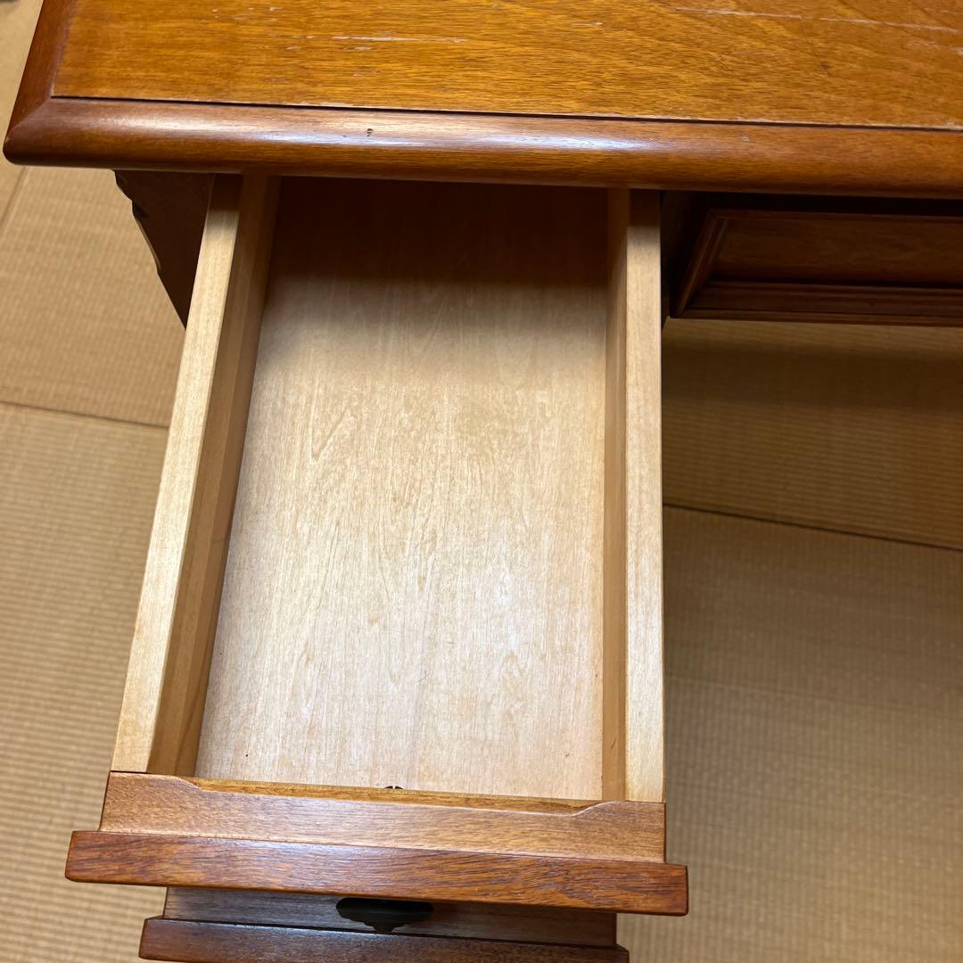 横浜ダニエル 木製ドレッサー・鏡台 ブラウン