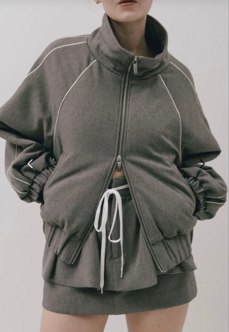 the toe Brixton track skirt グレー　M