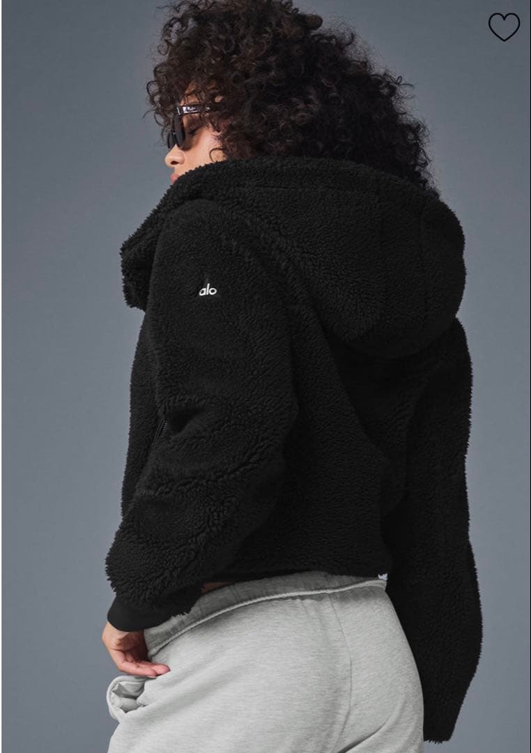 ジャケット・アウター Alo Yoga Foxy Sherpa Jacket - Black xs
