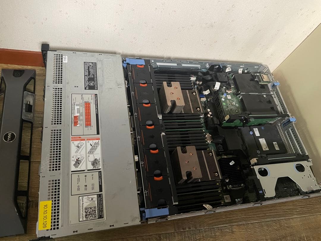 dell r730xdサーバーriserやカギ、idracライセンス付き