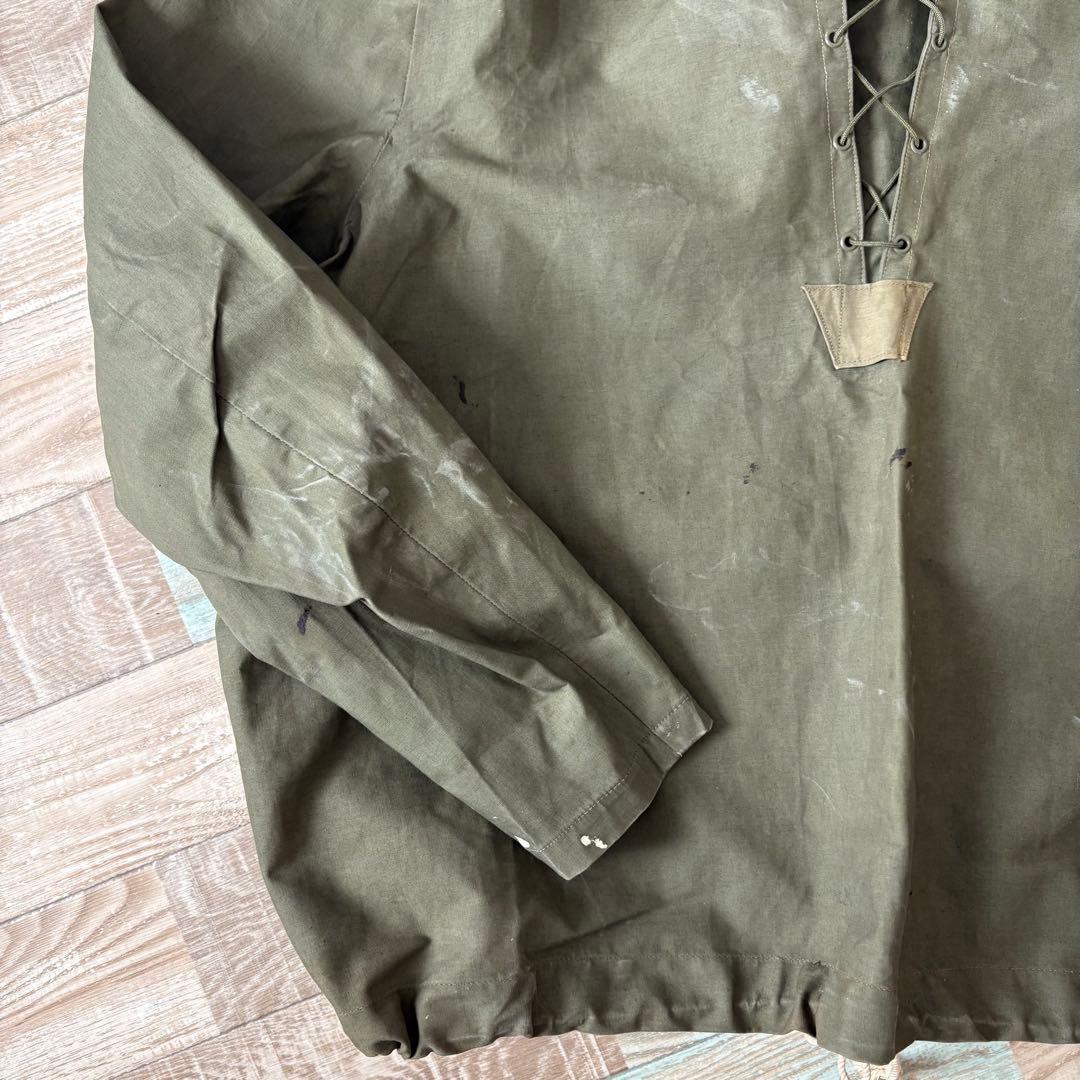 USN レインパーカー デッキパーカー プルオーバー ゴム引き XL相当