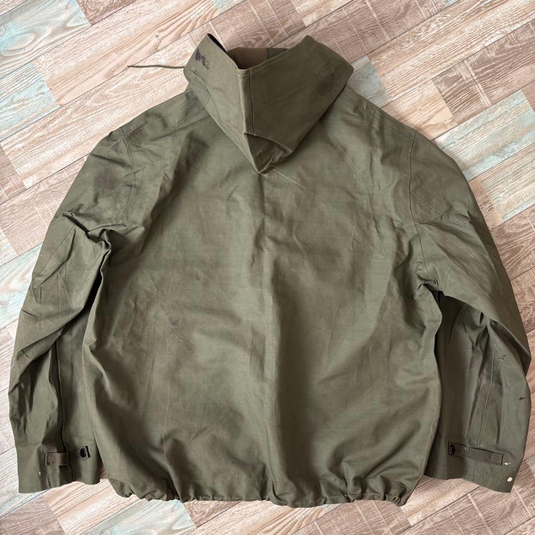 USN レインパーカー デッキパーカー プルオーバー ゴム引き XL相当