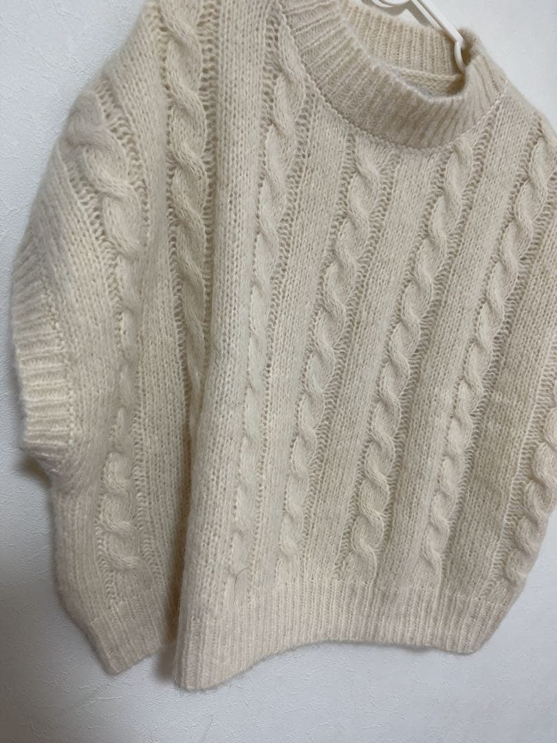 STAMP AND DIARY エアーアルパカ　ケーブル編みベスト　未着用