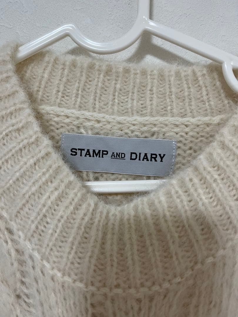 STAMP AND DIARY エアーアルパカ　ケーブル編みベスト　未着用