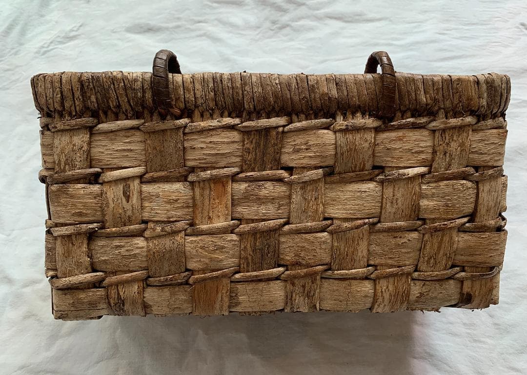 山葡萄 かごバッグ 網代編み 籠 手提げ 内布付きB