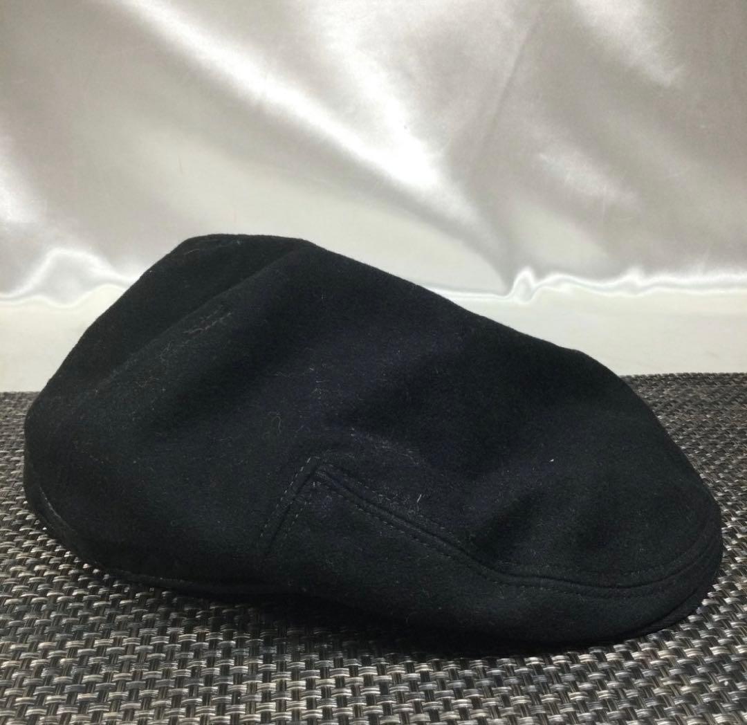 HERMES エルメス ハンチング ベレー帽 キャップ ブラック サイズ60