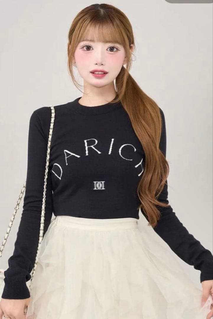 ダーリッチ　ロゴニット　トップス