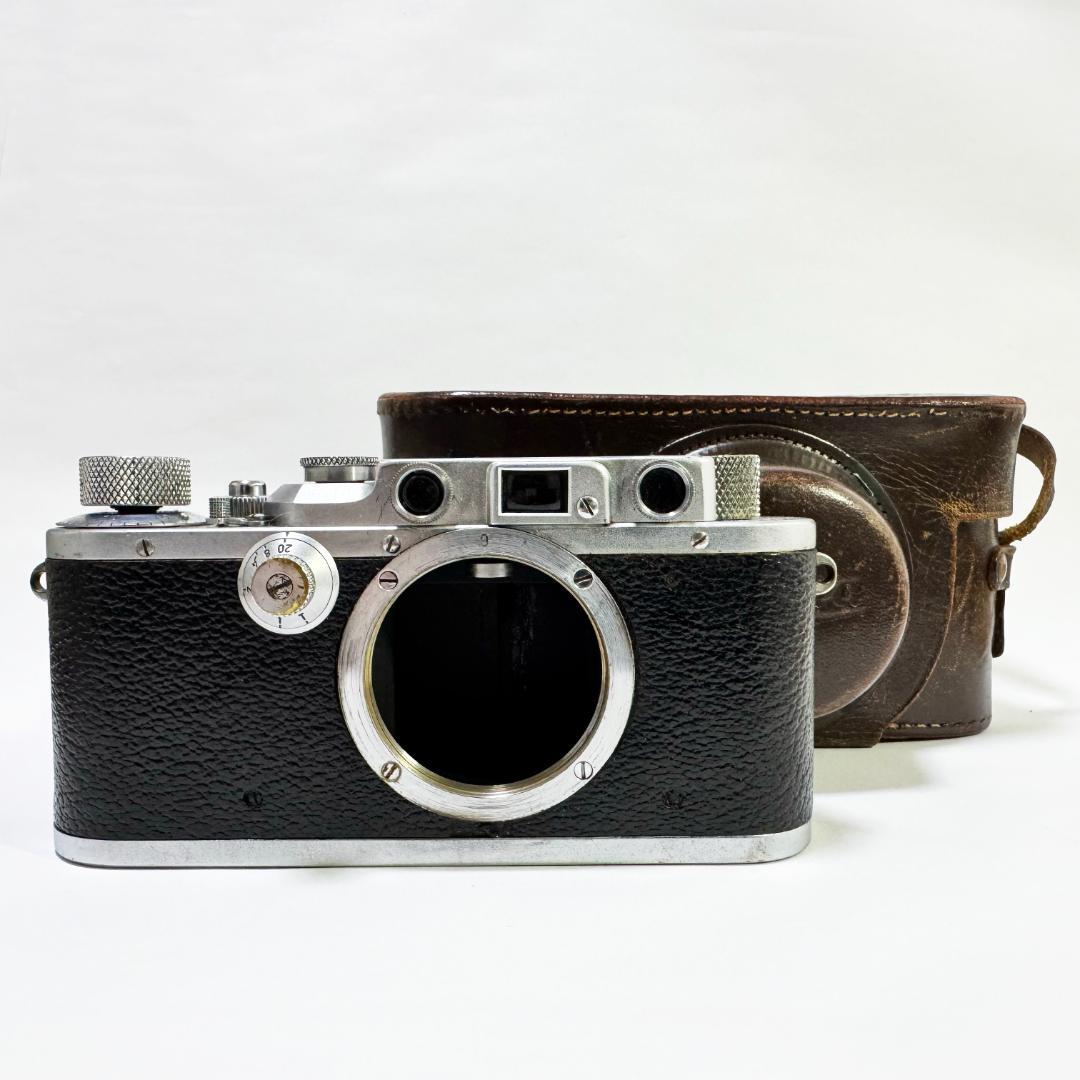 ライカ Leica IIIa ボディ 皮ケース付き【ジャンク】バルナック