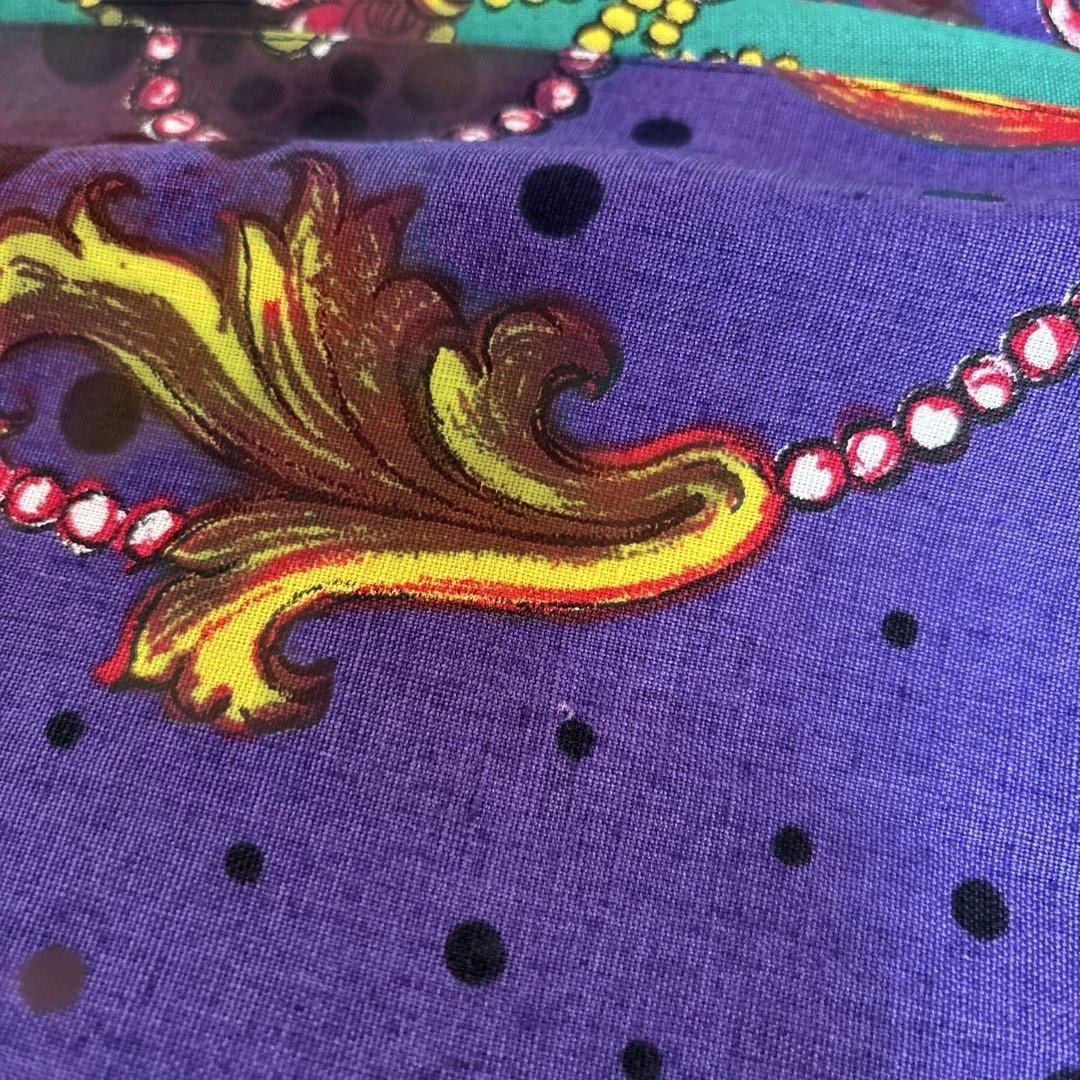 Gianni Versace 90s バロック柄 リネンパンツ 46