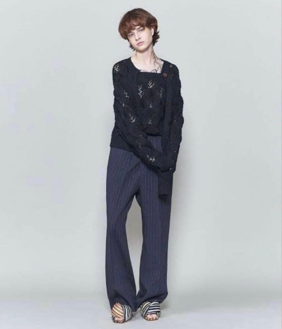 トップス 6 roku LILY YARN SUKASHI CARDIGAN