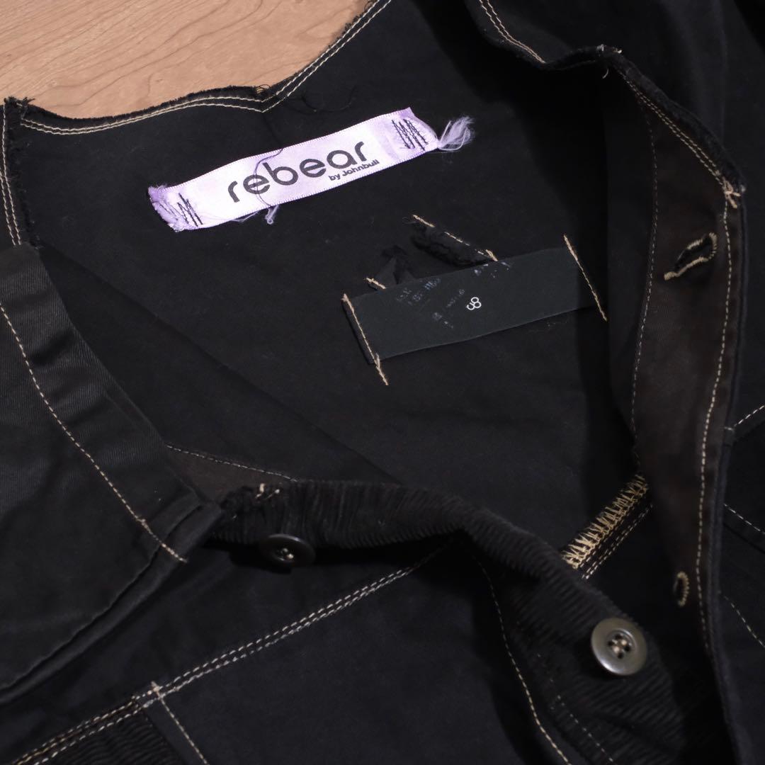 m*y様 Rebear by Johnbull パッチワークジャケット 黒染め別