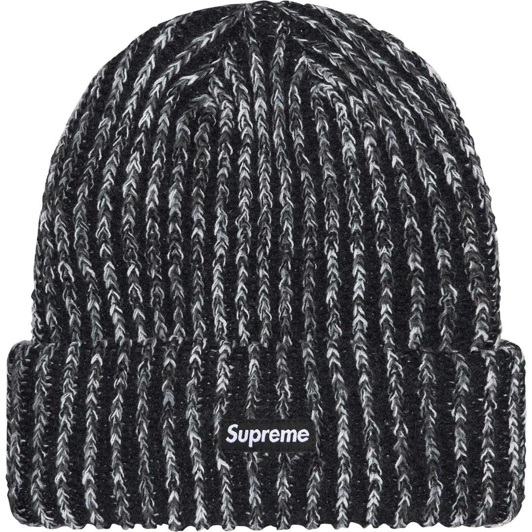 Supreme Rainbow Loose Gauge Beanie 黒