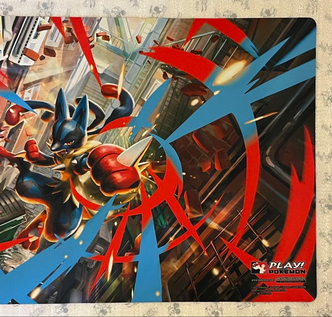 【STAFF】 メガルカリオ プレイマット ポケモンカード 公式品