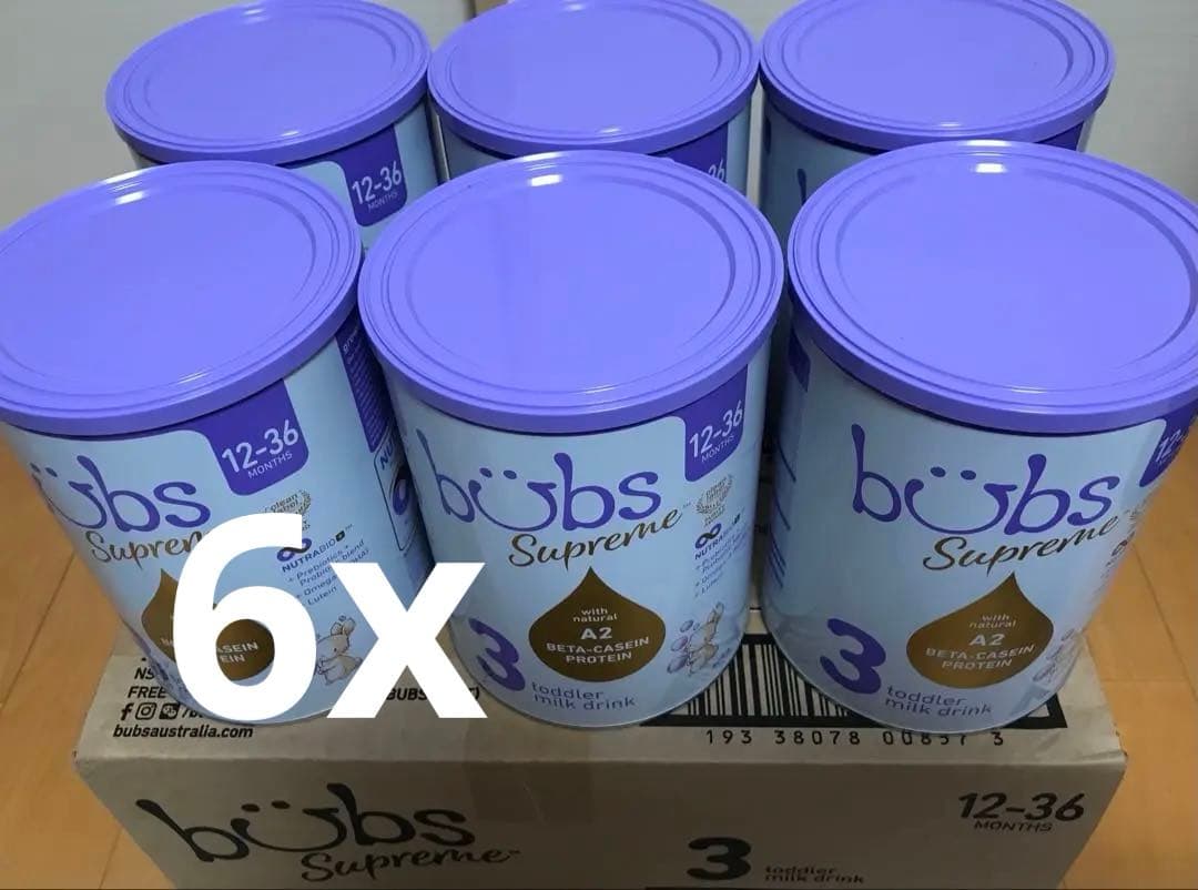 bubs バブズ 粉ミルク 6缶セット