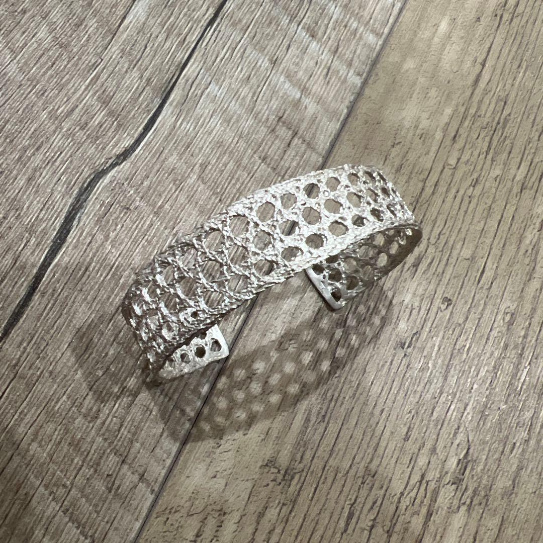 MAISON RUBUS レースバングル シルバー silver