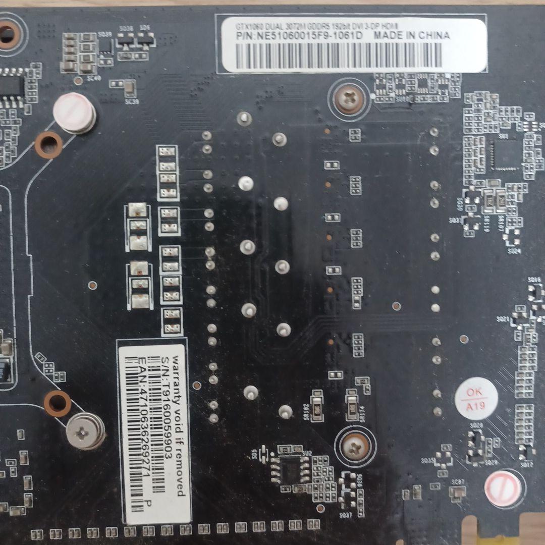 グラフィックボード GTX1060