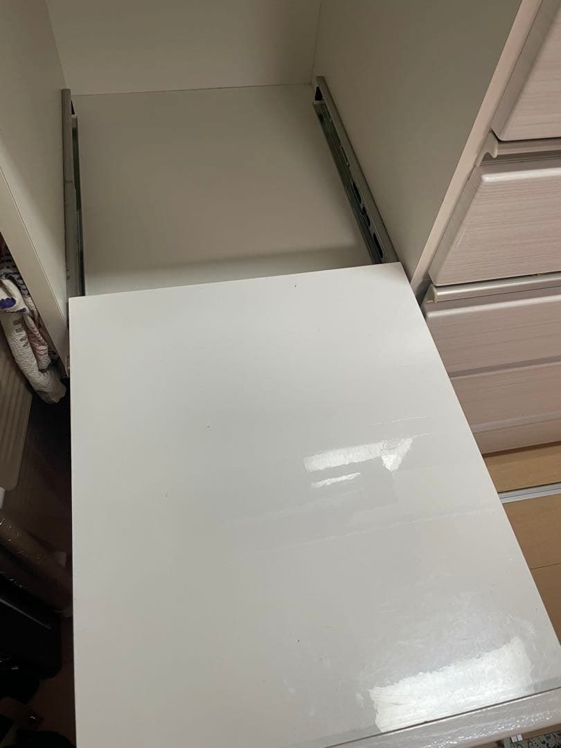 最終価格　ニトリ　キッチンボードポスティア120 ホワイト　カップボード　食器棚