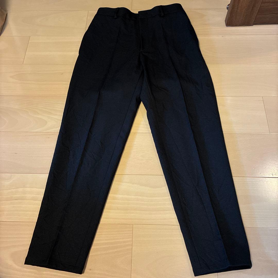 JIL SANDER ジルサンダーブラック スラックス 黒ブラック未使用シワ加工