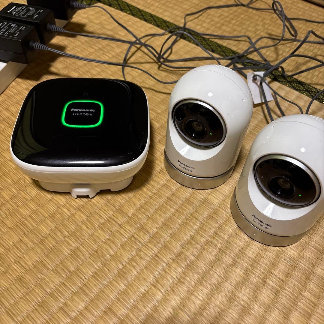 Panasonic ホームユニットと室内カメラ2台セット ペットカメラ