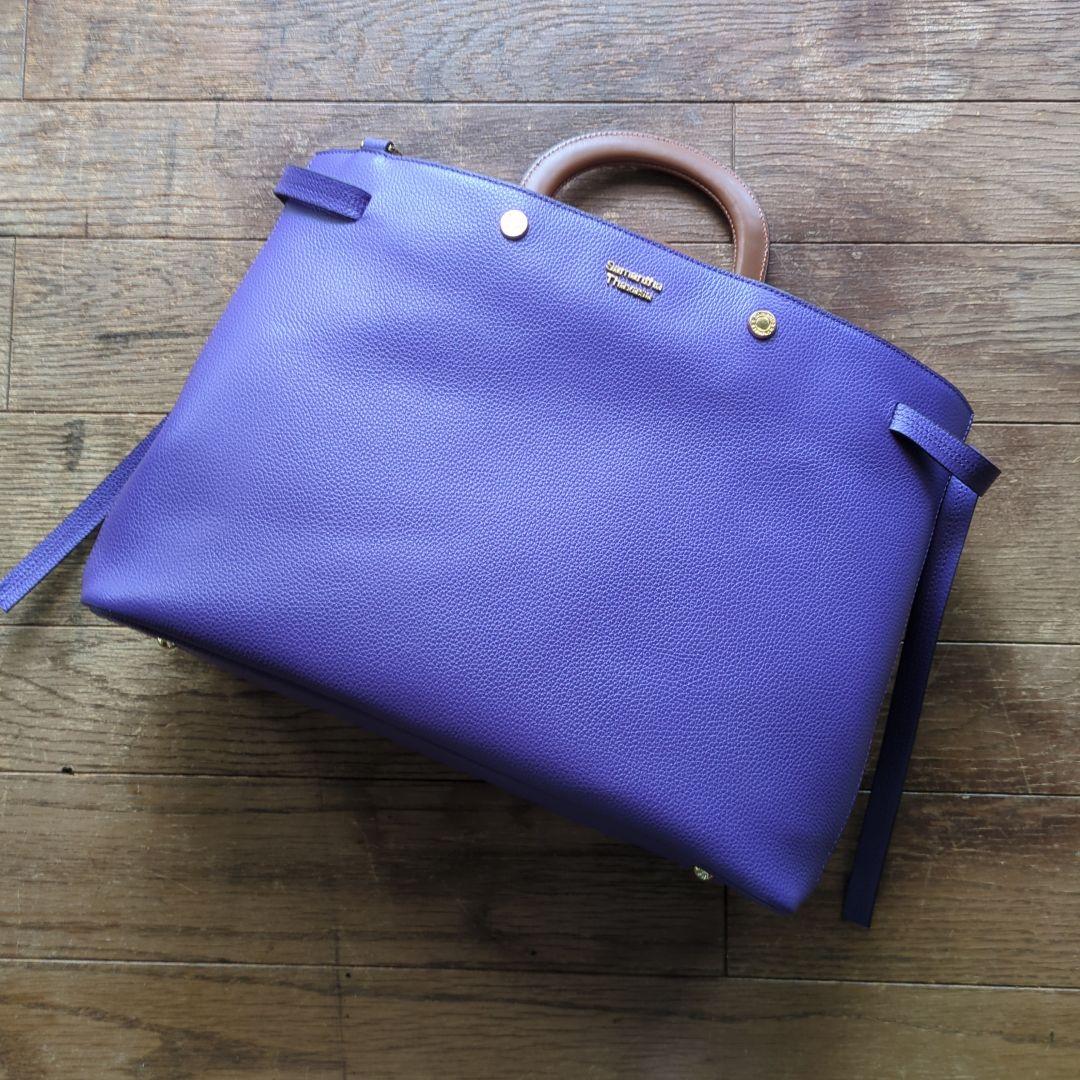 冬にこっくり色の本革・新品サマンサタバサバック