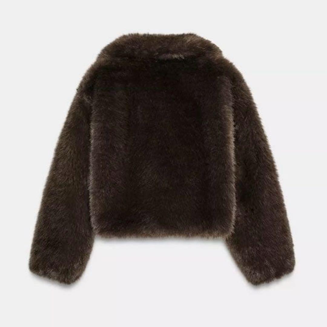 新品 タグ付き ZARA 完売品 ショートフェイクファーコート S