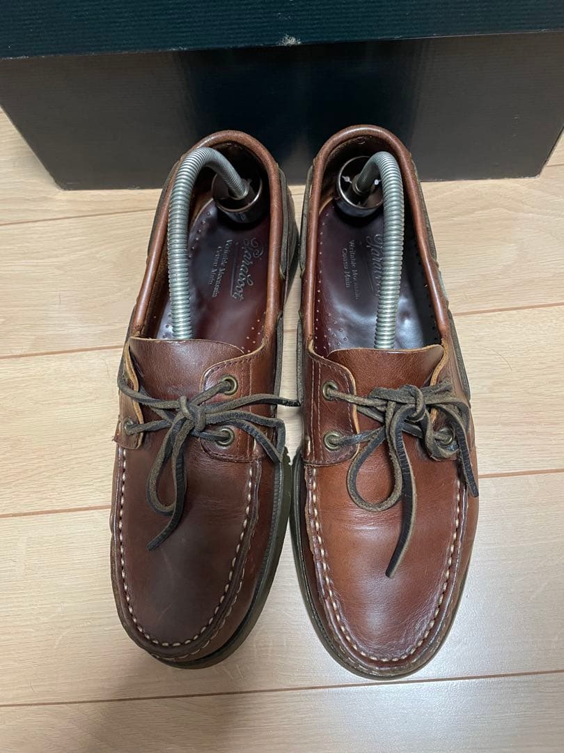 Paraboot BARTHブラウン デッキシューズ 箱付きサイズ8
