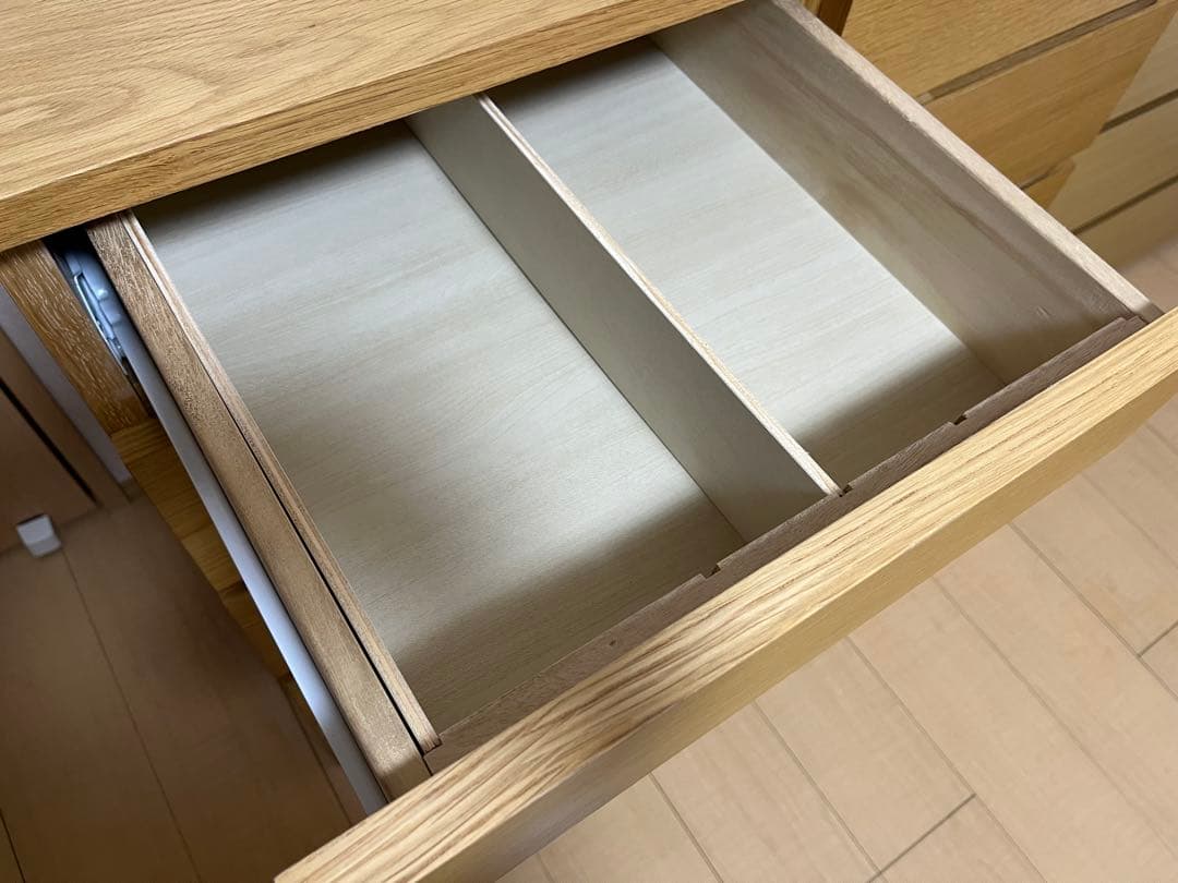 【11月中まで】無印良品 木製チェスト4段 オーク材 タンス