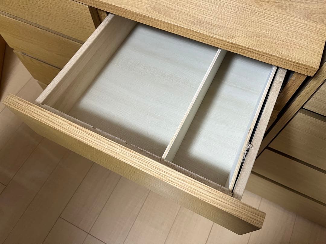 【11月中まで】無印良品 木製チェスト4段 オーク材 タンス