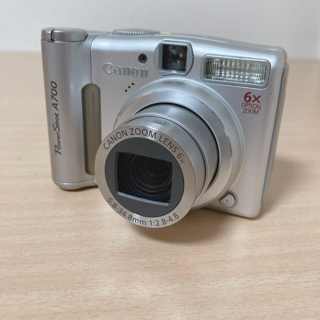 動作確認済　Canon キヤノン PowerShot A700　外箱付　デジカメ