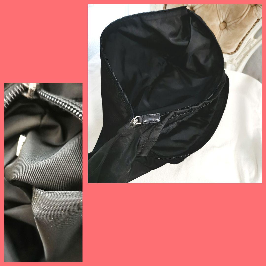 【良品】プラダPRADA ボディバッグ斜めがけショルダーバッグ 黒　鑑定済み!