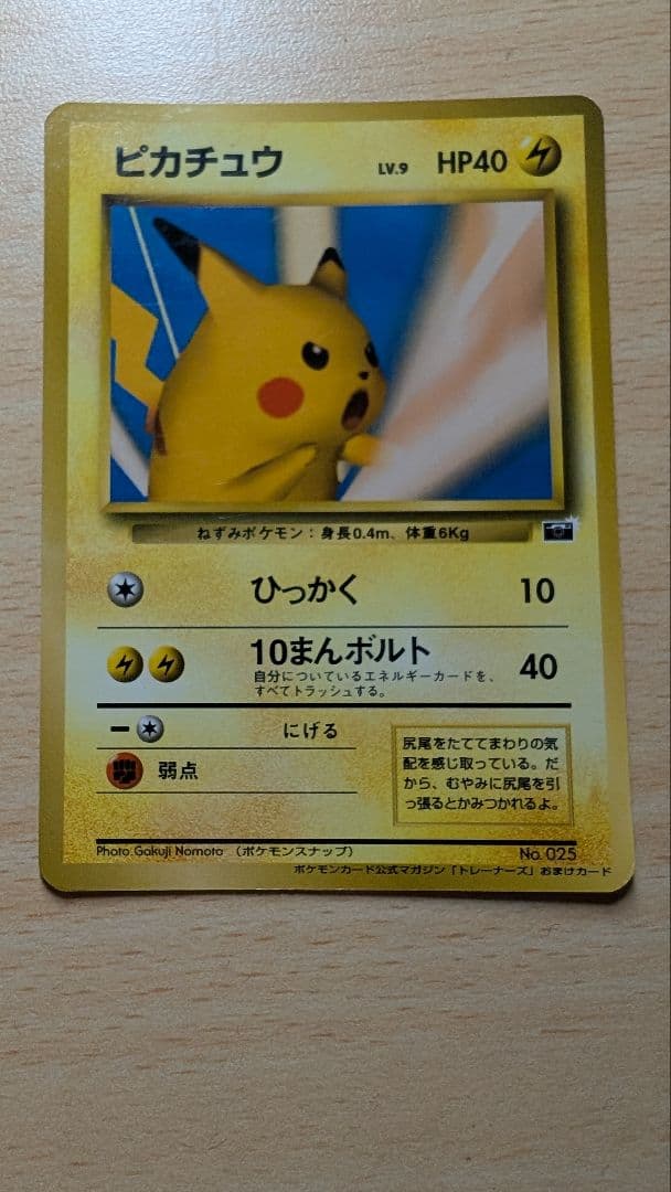 ピカチュウ_「ポケモンカードトレーナーズVol.1」 おまけカード PROMO…