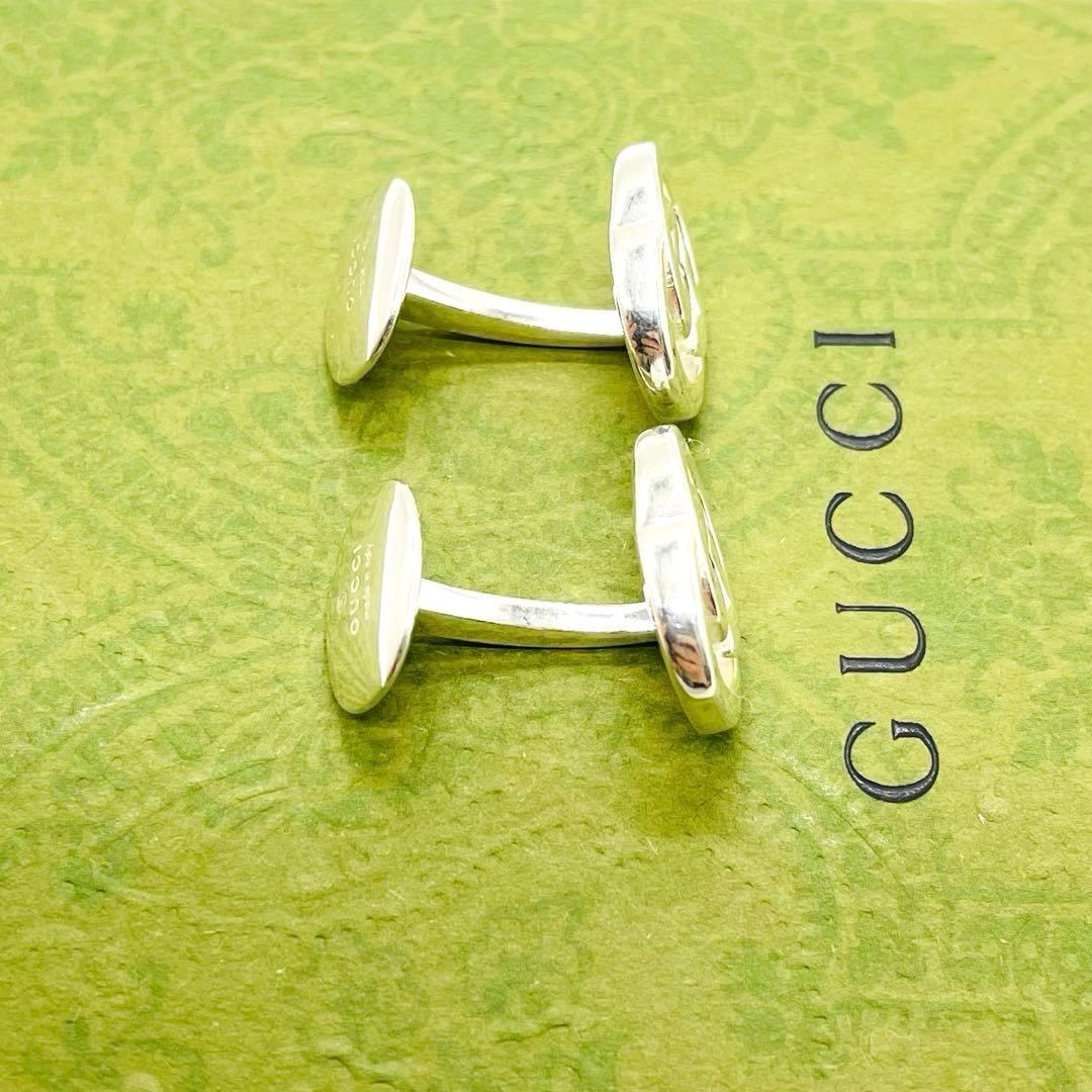 美品⭐️GUCCI カフス インターロッキング シルバー925